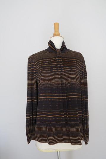Zwarte blouse met print- Xandres- M 34 beschikbaar voor biedingen