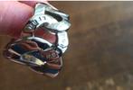 Vintage Dyrberg Kern Chain ring zilverkleurig, Handtassen en Accessoires, Ringen, IJzer of Staal, Ophalen of Verzenden, Zo goed als nieuw