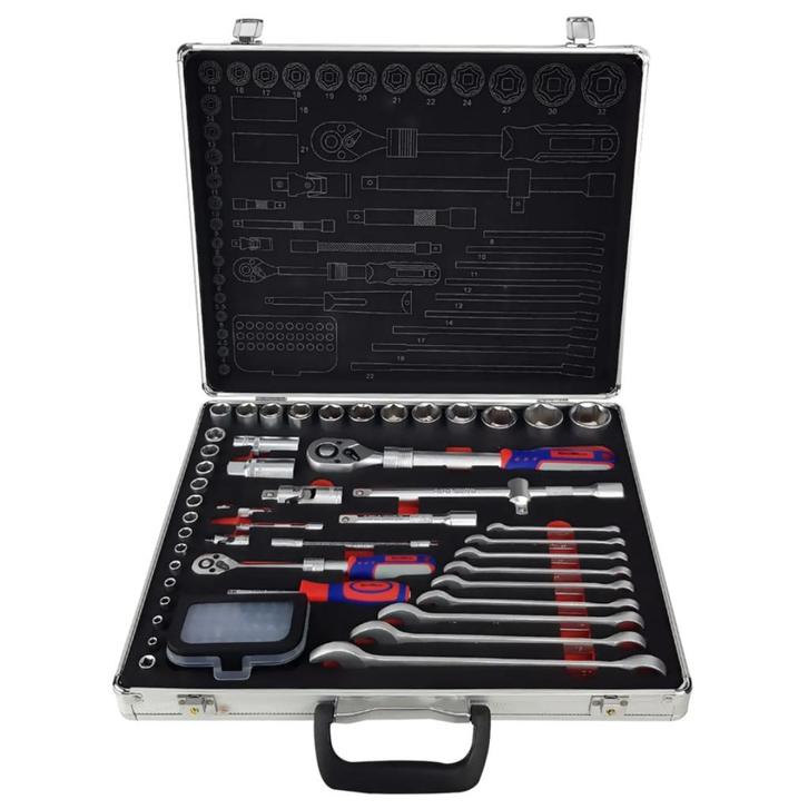 Coffret de racagnac avec douilles et embouts CRV 76 pièces, Doe-het-zelf en Bouw, Gereedschap | Handgereedschap, Nieuw, Ophalen