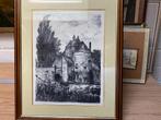 Ets  “de smedepoort te Brugge”, Antiek en Kunst, Kunst | Etsen en Gravures, Ophalen of Verzenden