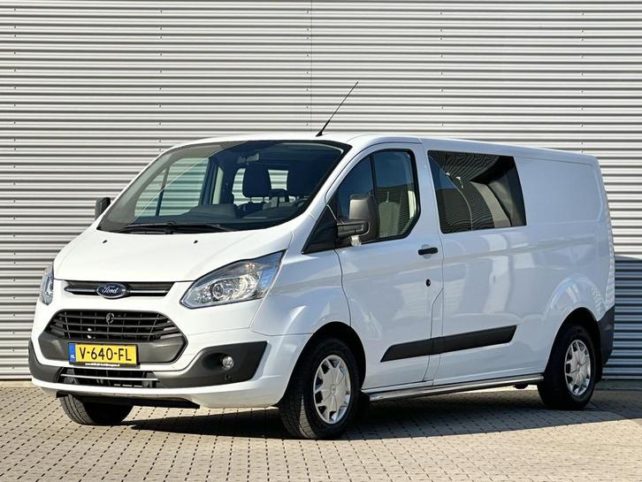 Ford Transit Custom 290 2.0 TDCI L2H1 DC Dubbele cabine Trek, Auto's, Bestelwagens en Lichte vracht, Bedrijf, Te koop, ABS, Airbags