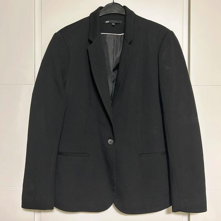 Zwart Kostuum Dames, Kleding | Dames, Jasjes, Kostuums en Pakken, Zo goed als nieuw, Kostuum of Pak, Maat 46/48 (XL) of groter