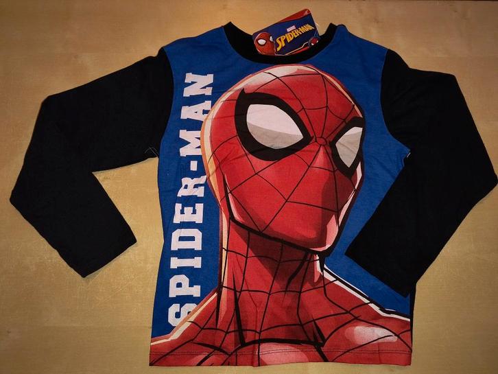 Longsleeve Spiderman, maat 6-7 jaar (nieuw), Kinderen en Baby's, Kinderkleding | Maat 116, Nieuw, Jongen, Shirt of Longsleeve