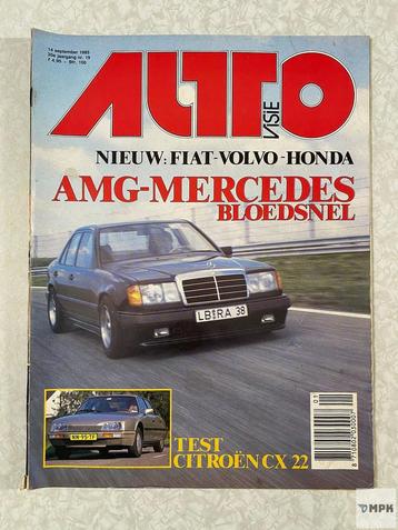 Autovisie Magazine 14 September 1985 #19 AMG Mercedes CX 22 beschikbaar voor biedingen
