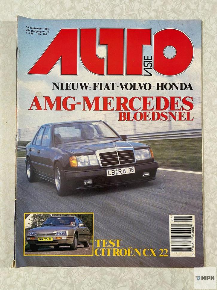 Autovisie Magazine 14 September 1985 #19 AMG Mercedes CX 22, Boeken, Auto's | Folders en Tijdschriften, Gelezen, Ophalen of Verzenden