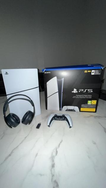 Ps5 Slim + Casque sans fil., Enlèvement, Comme neuf