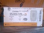 Ticket croky cup 2022 2023 Genk Anderlecht, Tickets en Kaartjes, Sport | Voetbal