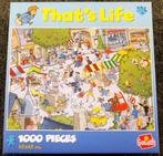 Puzzzel - Goliath 1000 - That's Life, Village, Hobby en Vrije tijd, Ophalen of Verzenden, 500 t/m 1500 stukjes, Gebruikt, Legpuzzel