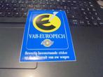 VAB Europech sticker, Verzamelen, Ophalen of Verzenden, Zo goed als nieuw, Overige typen