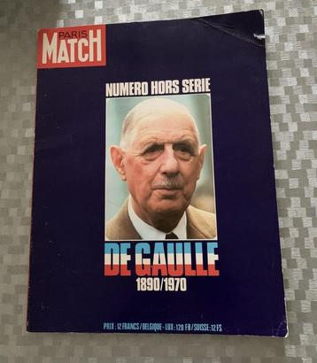Paris Match général Charles De Gaulle 1890 / 1970 beschikbaar voor biedingen