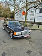 Mercedes W126 500sel 1981 voiture belge intérieur pullman av, Auto's, Mercedes-Benz, Automaat, Overige kleuren, Particulier, Onderhoudsboekje