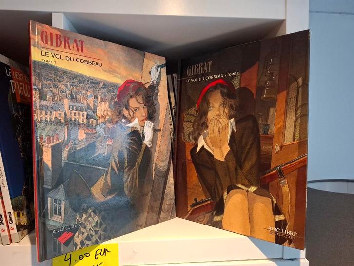 LE VOL DU CORBEAU GIBRAT TOMES 1 ET 2 SERIE COMPLETE EO, Boeken, Stripverhalen, Zo goed als nieuw, Complete serie of reeks, Ophalen of Verzenden