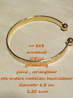 863. Juweel : armband , NIEUW , @LAATSTE STUK@ , verzending, Handtassen en Accessoires, Armbanden, Nieuw, Goud, Overige materialen