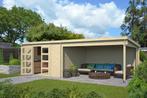 Blokhut met overkapping Olenka 710x330 Onbehandeld vuren, Verzenden, Nieuw