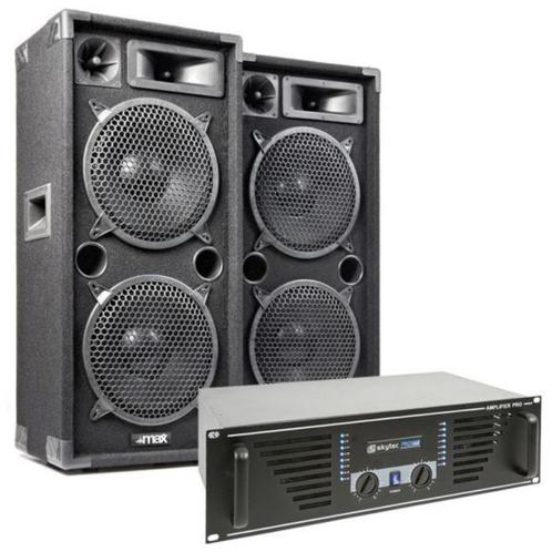 MAX 'Dark Night 210' geluidsinstallatie - 2000W max, Audio, Tv en Foto, Luidsprekerboxen, Zo goed als nieuw, Front, Rear of Stereo speakers