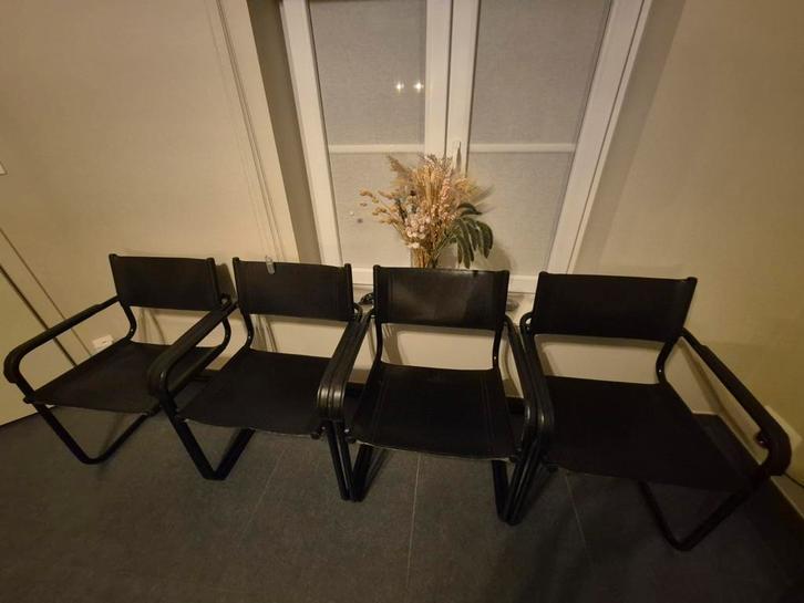 5 Mart stam kopie lederen stoel, Huis en Inrichting, Stoelen, Gebruikt, Leer, Ophalen