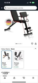 Dumbbell set + fitnessbank, Sport en Fitness, Ophalen, Benen, Krachtstation, Zo goed als nieuw