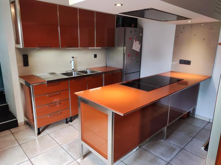 Cuisine semi équipée, Huis en Inrichting, Keuken | Complete keukens, Gebruikt, Overige typen, Overige kleuren, Composiet, Met kookeiland