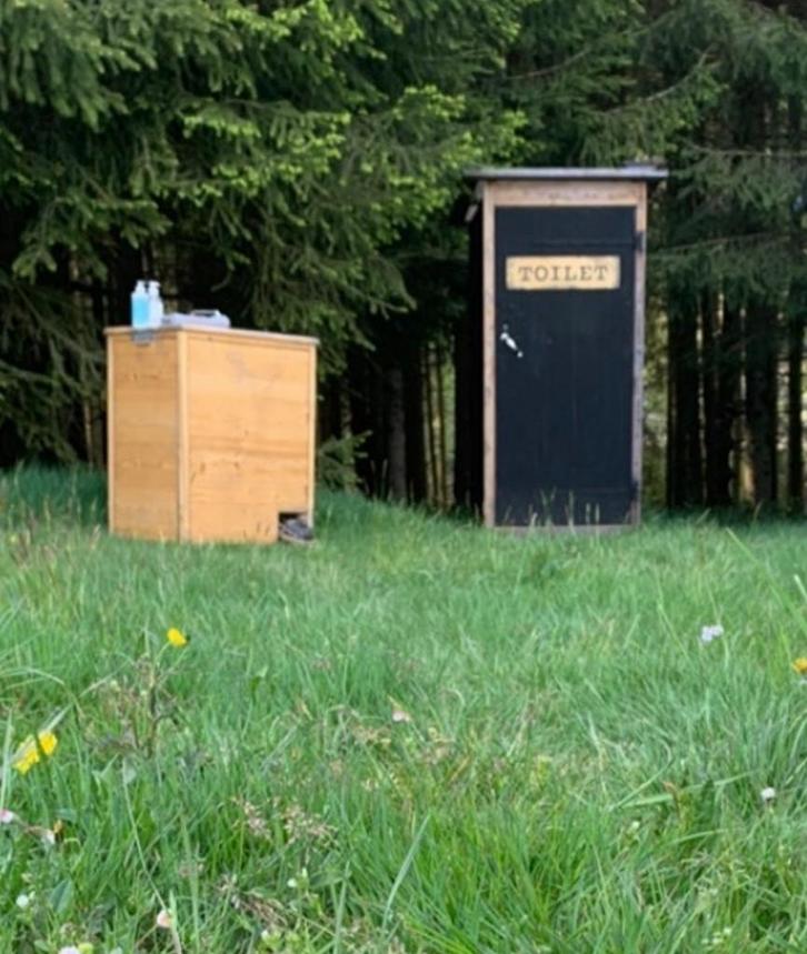 Zweedse buiten toilet met houtsnippers, Caravans en Kamperen, Kampeeraccessoires, Gebruikt, Ophalen