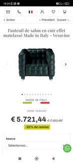 2 jolie fauteuils en cuir à vendre, Maison & Meubles, Cuir, Enlèvement ou Envoi