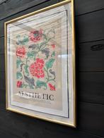 kader met poster op doek., Huis en Inrichting, Ophalen, Zo goed als nieuw
