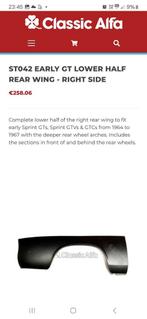 Flanken Alfa romeo gt junior, Particulier, Te koop, GT