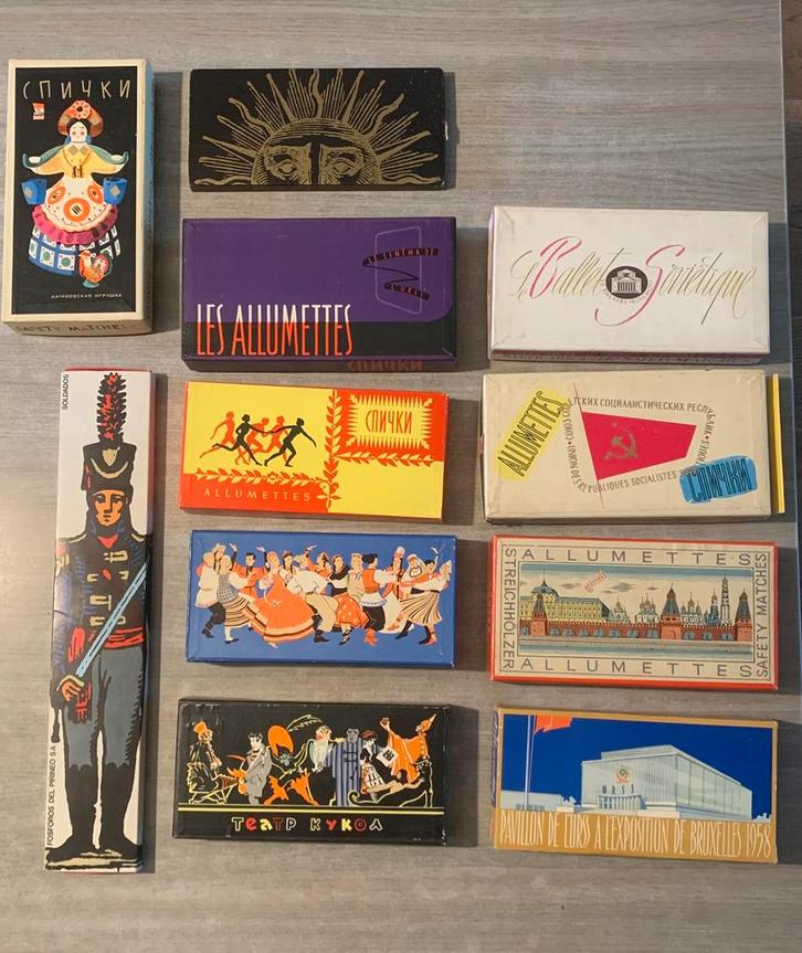 Uitzonderlijke collectie luciferdoosjes jaren 1958-1960 -‘69, Verzamelen, Rookartikelen, Aanstekers en Luciferdoosjes, Zo goed als nieuw