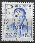 Marokko 1962-1965 - Yvert 441B - Koning Hassan - 0.40 c (ST), Timbres & Monnaies, Timbres | Afrique, Maroc, Affranchi, Envoi