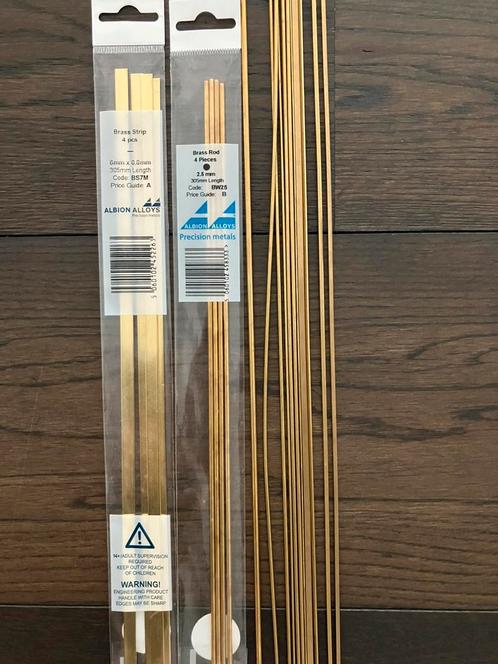 Albion Alloys messing strips en rods, Hobby en Vrije tijd, Modelbouw | Overige, Zo goed als nieuw, Ophalen
