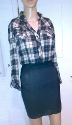 Korte jurk blauw met ruitjes Tally Weijl XS of 34, Kleding | Dames, Jurken, Nieuw, Maat 34 (XS) of kleiner, Boven de knie, Verzenden