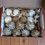 Set vintage onbreekbare kerstballen decoratie Perfecte staat, Diversen, Ophalen of Verzenden, Zo goed als nieuw