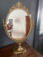 Antieke koperen spiegel, Antiek en Kunst, Antiek | Spiegels, Ophalen of Verzenden