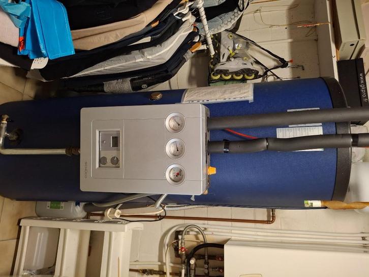 Schucco zonneboiler, Doe-het-zelf en Bouw, Chauffageketels en Boilers, Gebruikt, Boiler, Ouder dan 10 jaar, Terugslagbeveiliging (TTB)