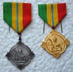 Medaille, LOT 2x Bisdom Luik Zilver + Goud St-Lambertus Eret, Autres, Enlèvement ou Envoi, Ruban, Médaille ou Ailes