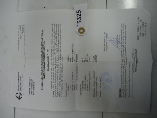 VFR800 2002 - 2013 Honda Frame D1-15665, Motoren, Onderdelen | Honda