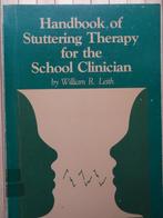 Handbook of Stuttering Therapy for the School Clinician, Livres, Psychologie, William R. Leith, Autres sujets/thèmes, Enlèvement
