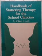 Handbook of Stuttering Therapy for the School Clinician, William R. Leith, Autres sujets/thèmes, Enlèvement, Utilisé