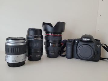 Canon 7D, 3objectifs, Canon EF 24-105 mm f/4L IS USM + acc.