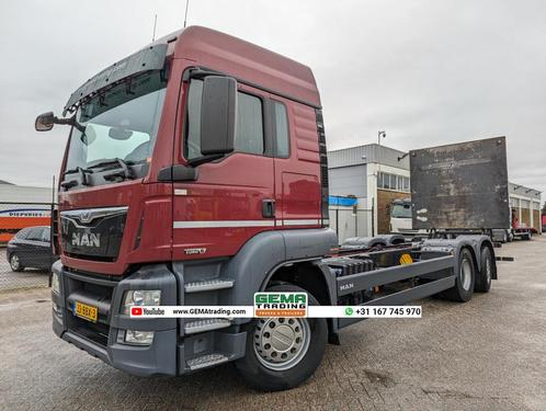 MAN TGS 26.400 6x2/4 LX Euro6 - Chassis Cabine + Anteo Laadk, Autos, Camions, Entreprise, ABS, Air conditionné automatique, Cruise Control