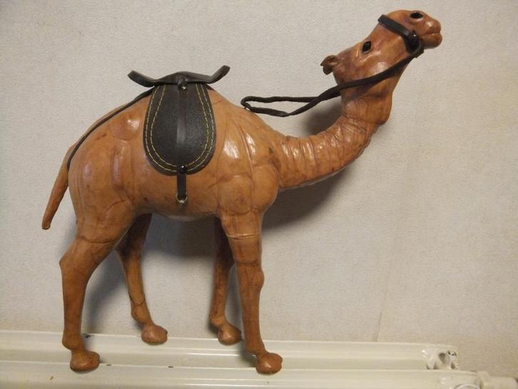 kameel van leer, Huis en Inrichting, Woonaccessoires | Overige, Zo goed als nieuw, Ophalen of Verzenden