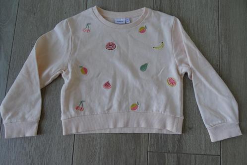 Abrikooskleurig bolero truitje Name it maat 116, Kinderen en Baby's, Kinderkleding | Maat 116, Zo goed als nieuw, Meisje, Trui of Vest