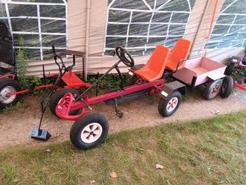 Grote gocar, met kipkar en graaf kraan, prijs 300€, Enlèvement, Comme neuf, Mammoet, Avec chariot ou remorque