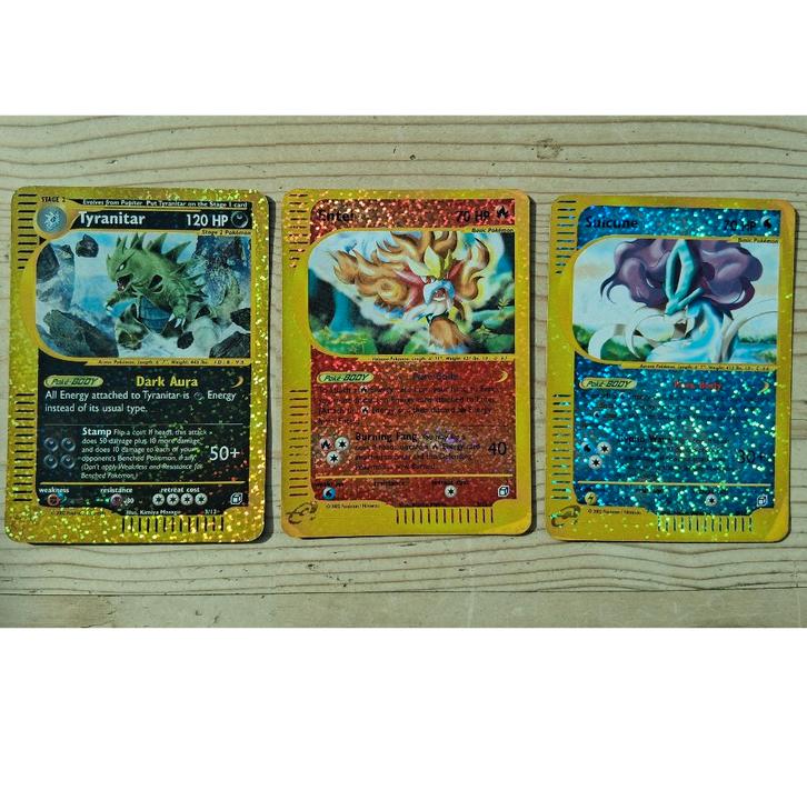 3 Boxtoppers (WOTC e-series Aquapolis / Expedition Base), Hobby en Vrije tijd, Verzamelkaartspellen | Pokémon, Ophalen of Verzenden