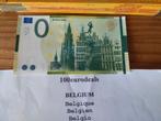 Fake 0€ bankbiljet Antwerpen kathedraal en Brabo, Verzenden