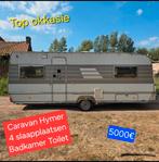 Caravane Hymer, 6 m², chambre, salle de bain, toilettes, con, Caravanes & Camping, Enlèvement