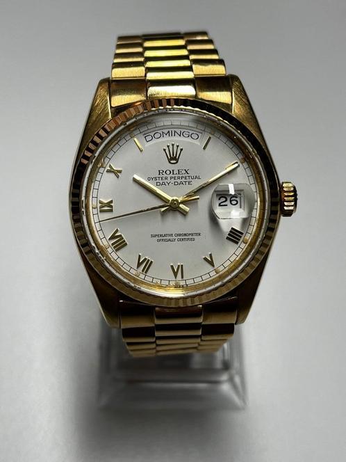 Rolex Daydate 36, Handtassen en Accessoires, Horloges | Heren, Gebruikt, Polshorloge, Rolex, Goud, Goud, Ophalen