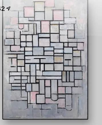 Mondriaan fotopaneel beschikbaar voor biedingen