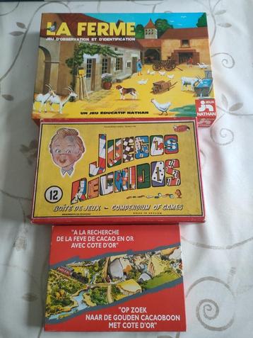 Lot de 3 anciens jeux de société  disponible aux enchères