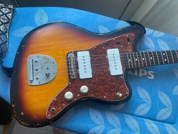 Squier Jazzmaster relic, Musique & Instruments, Instruments à corde | Guitares | Électriques, Enlèvement, Fender
