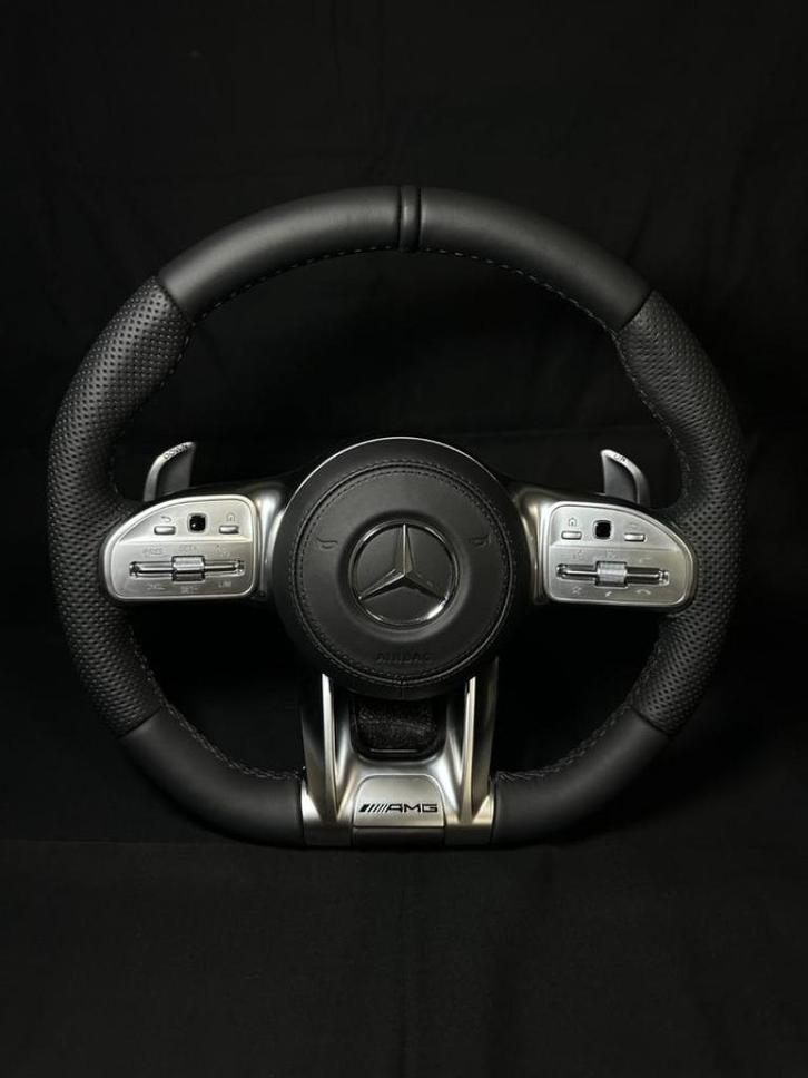 Mercedes lederen stuur compleet AMG zilver, Auto-onderdelen, Besturing, Mercedes-Benz, Nieuw, Ophalen of Verzenden
